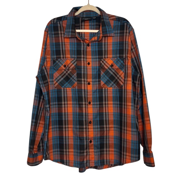 HARLEY DAVIDSON Plaid Long Sleeve Button Down Shirt. Size XL - Picture 2 of 7